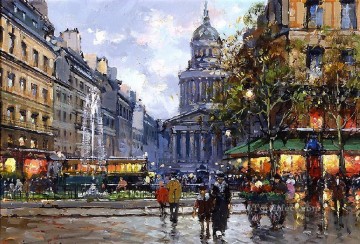 街並み Painting - yxj048fD 印象派パリの風景